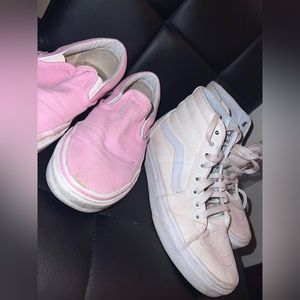 VANS PINK AND WHITE BUNDLE ☺️